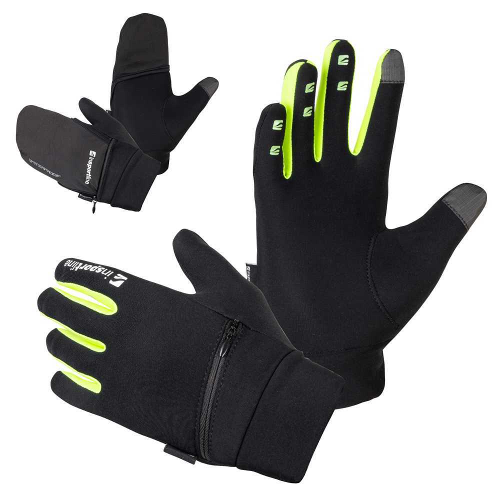 Běžecké rukavice inSPORTline Tibidabo  černá-fluo  3XL