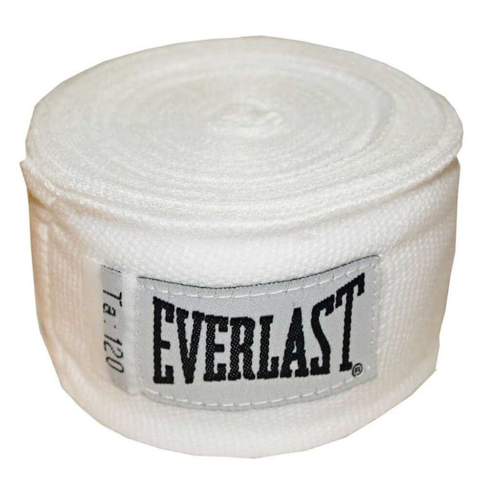 Boxerské bandáže Everlast Pro Style Hand Wraps 300 cm  bílá