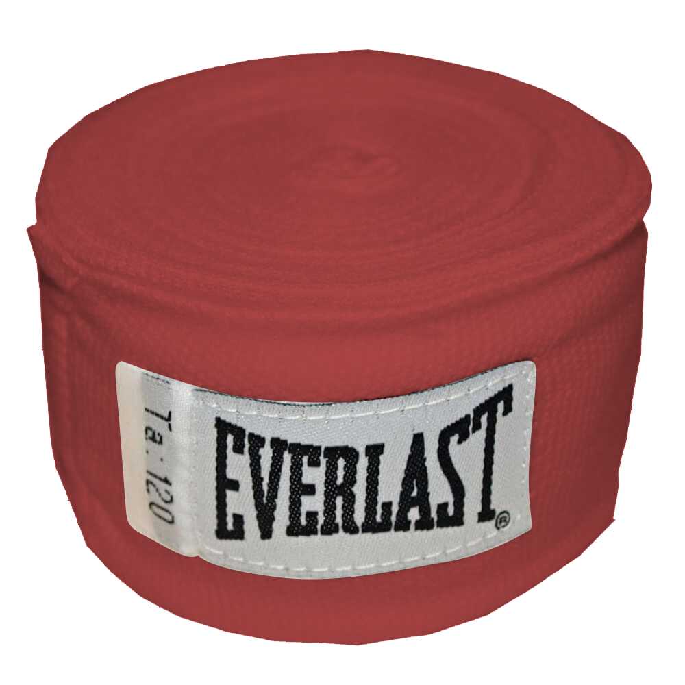 Boxerské bandáže Everlast Pro Style Hand Wraps 300 cm  červená