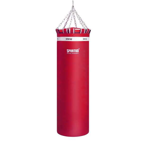 Boxovací pytel SportKO MP02 45x150 cm  červená
