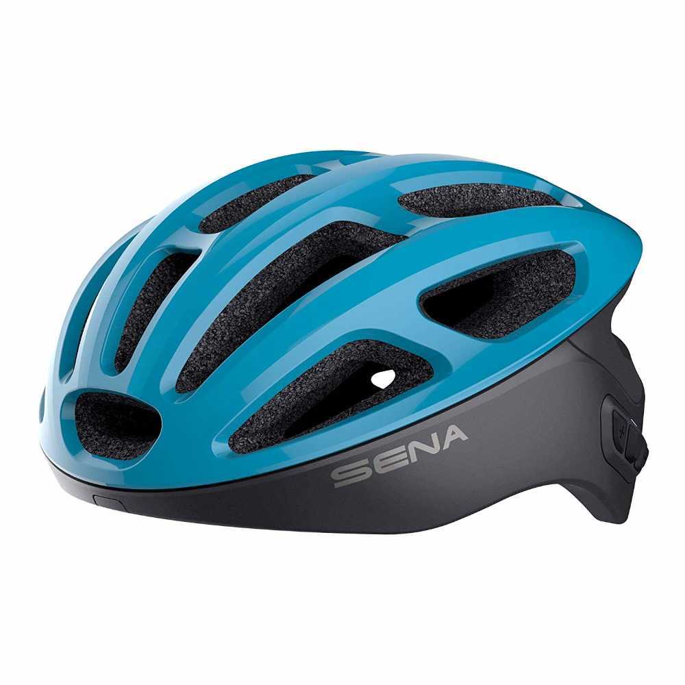 Cyklo přilba SENA R1 s integrovaným headsetem  modrá  S (50-55)