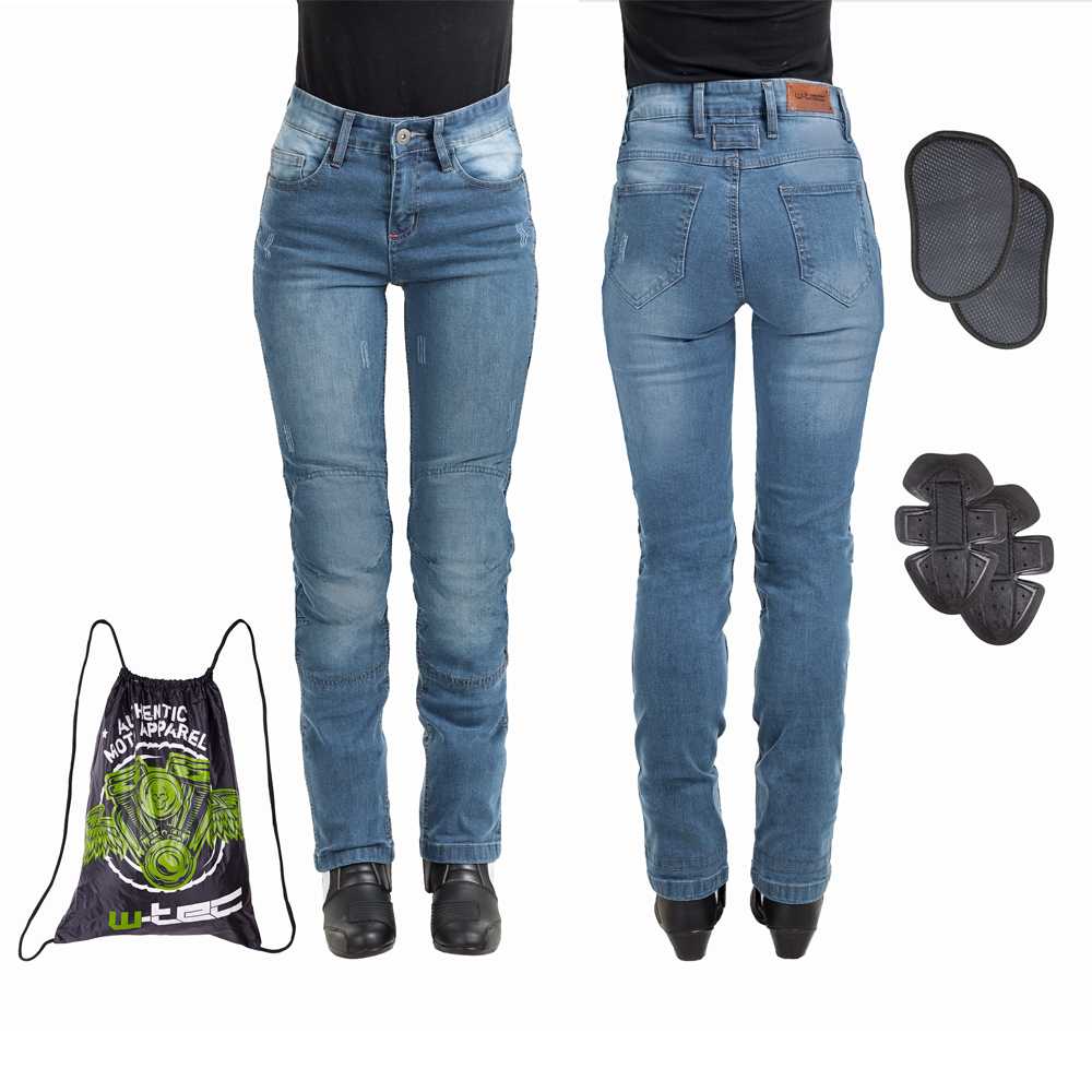 Dámské moto jeansy W-TEC Panimali  modrá  M