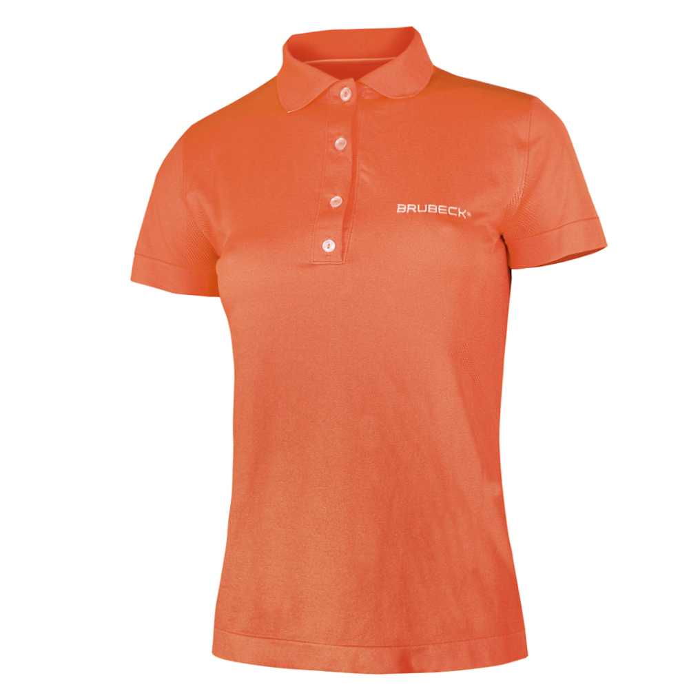 Dámské thermo tričko Brubeck PRESTIGE s límečkem  oranžová  L