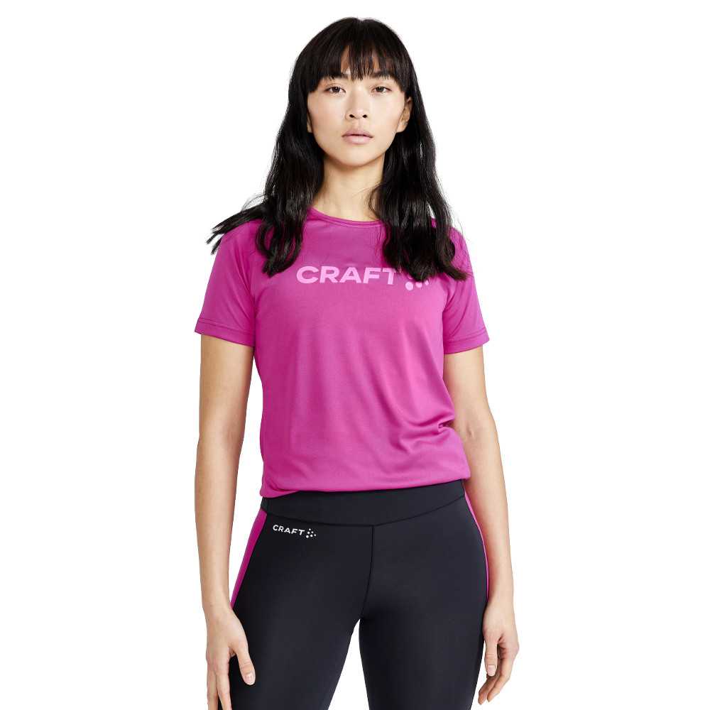 Dámské triko CRAFT W CORE Unify Logo  růžová  XL