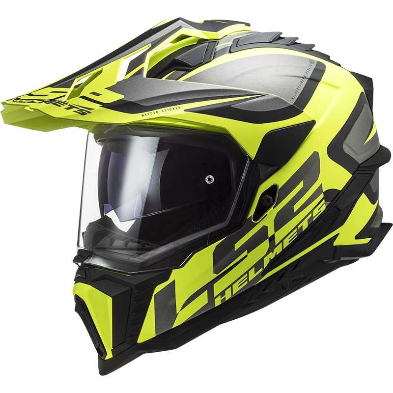 Enduro helma LS2 MX701 Explorer Alter  Matt Black H-V Yellow