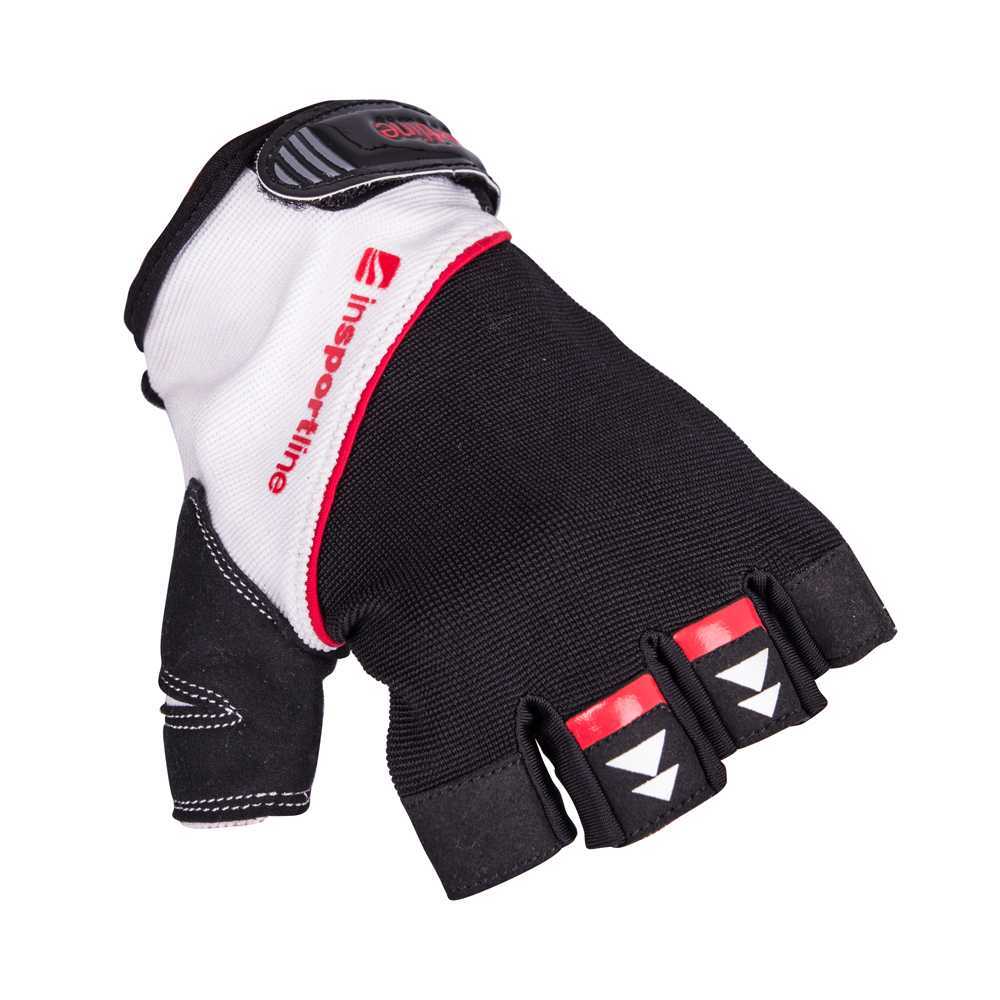 Fitness rukavice inSPORTline Harjot  černo-bílá  L
