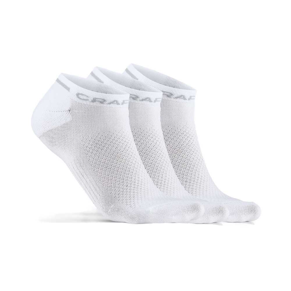 Kotníkové ponožky CRAFT CORE Dry Shaftless 3 páry  bílá  43-45