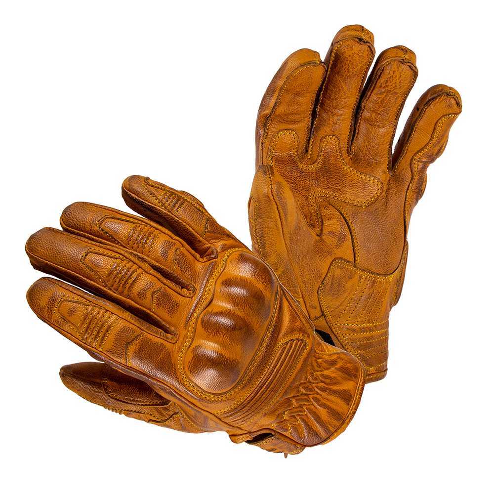 Kožené moto rukavice W-TEC Trogir  hnědá  XL