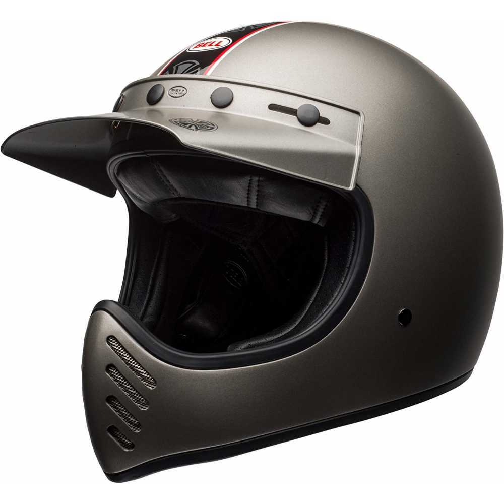 Moto helma BELL Moto-3 Independent Matte Titanium  S (55-56)