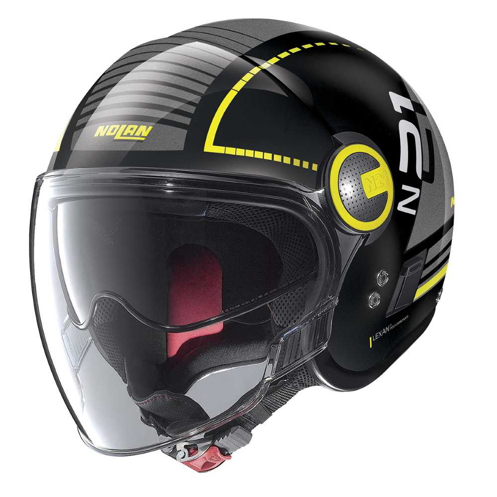 Moto helma Nolan N21 Visor Runabout  Metal Black-Yellow  S (53-54)