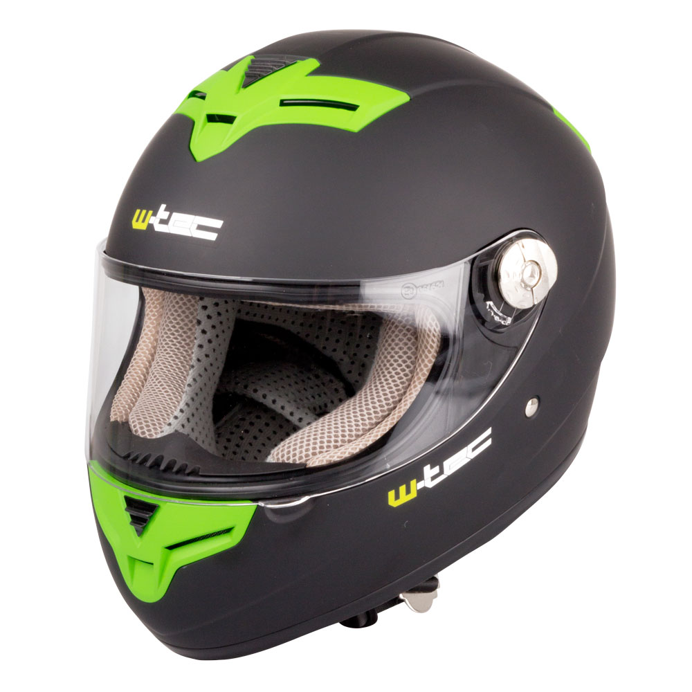 Moto helma W-TEC V105  černo-zelená  M (57-58)