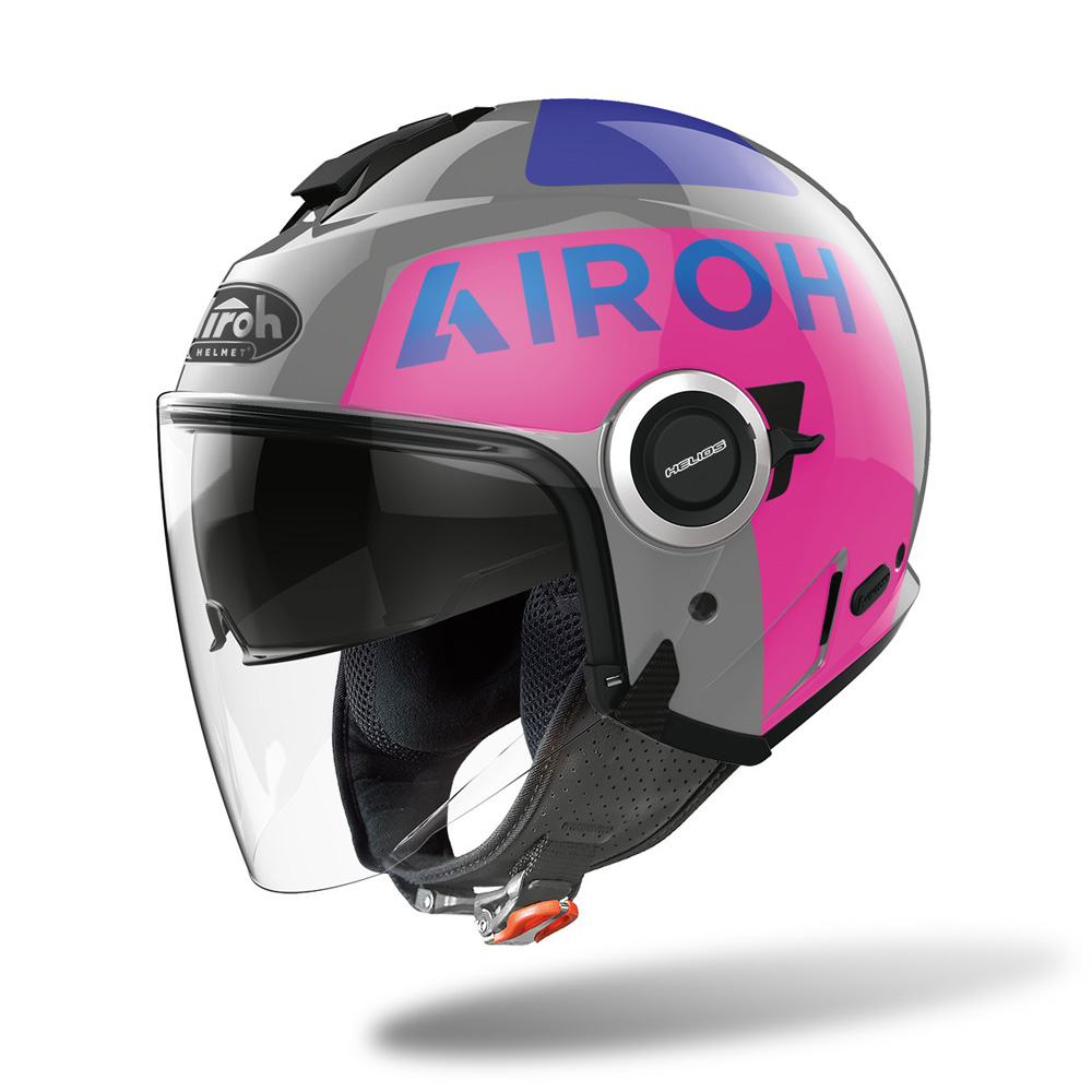 Moto přilba Airoh Helios Up lesklá růžová 2022  XL (61-62)