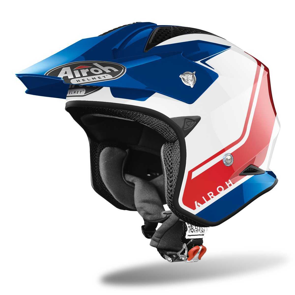 Moto přilba Airoh TRR-S Keen lesklá modrá/červená 2022  S (55-56)