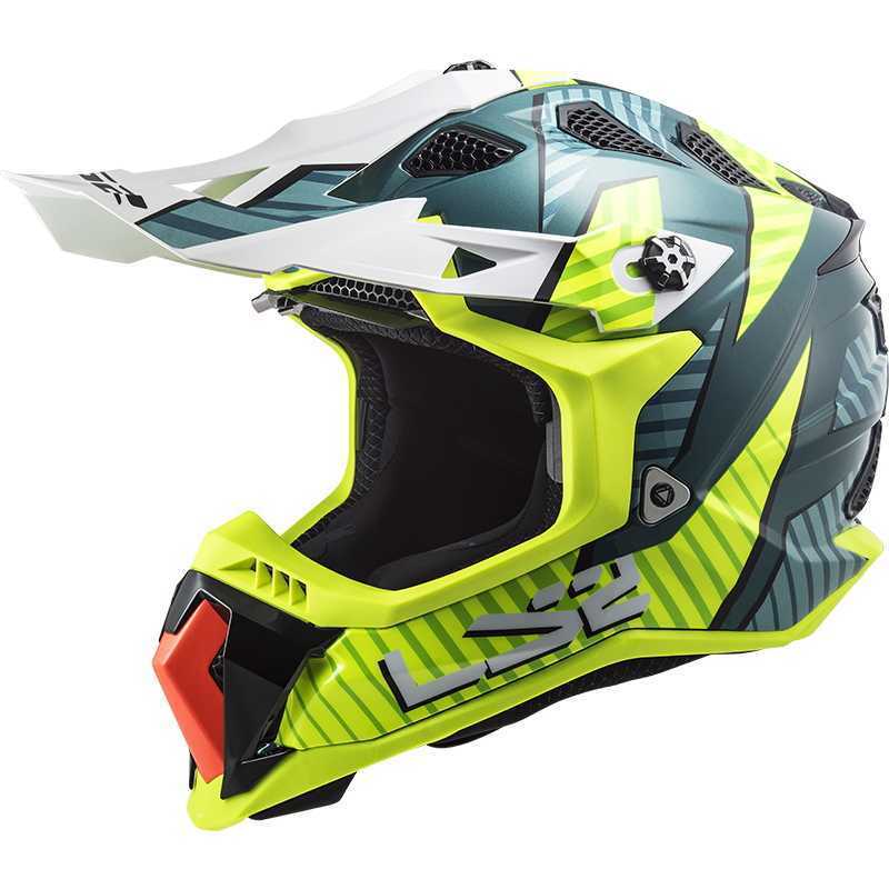 Motokrosová helma LS2 MX700 Subverter Astro  Cobalt H-V Yellow