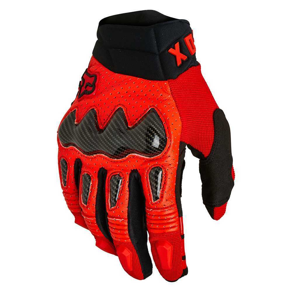 Motokrosové rukavice FOX Bomber Ce Fluo Red MX22  fluo červená  L