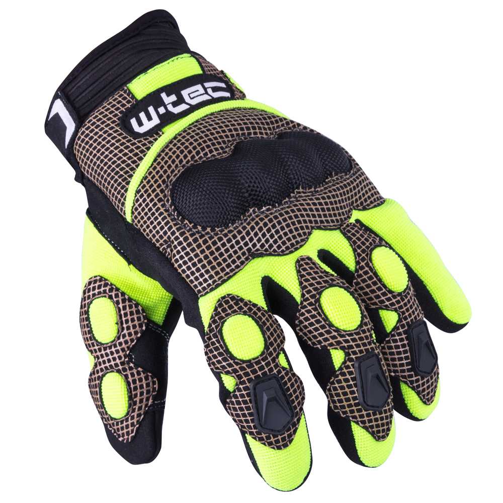 Motokrosové rukavice W-TEC Derex  černo-žlutá  L