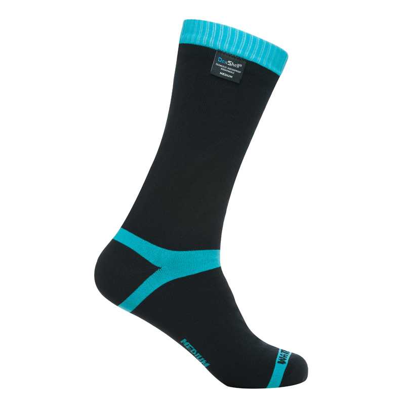 Nepromokavé ponožky DexShell Coolvent  Aqua Blue Stripe  XL