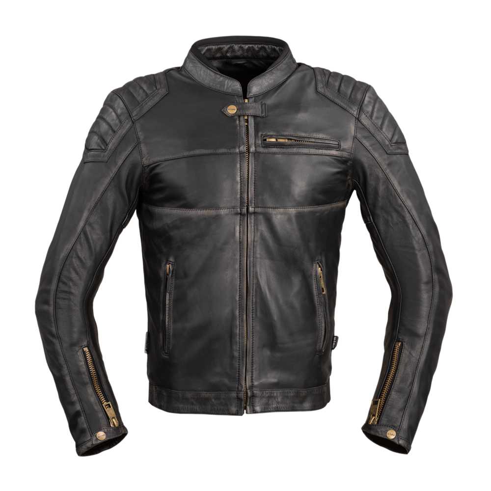 Pánská kožená moto bunda W-TEC Suit  vintage černá  3XL