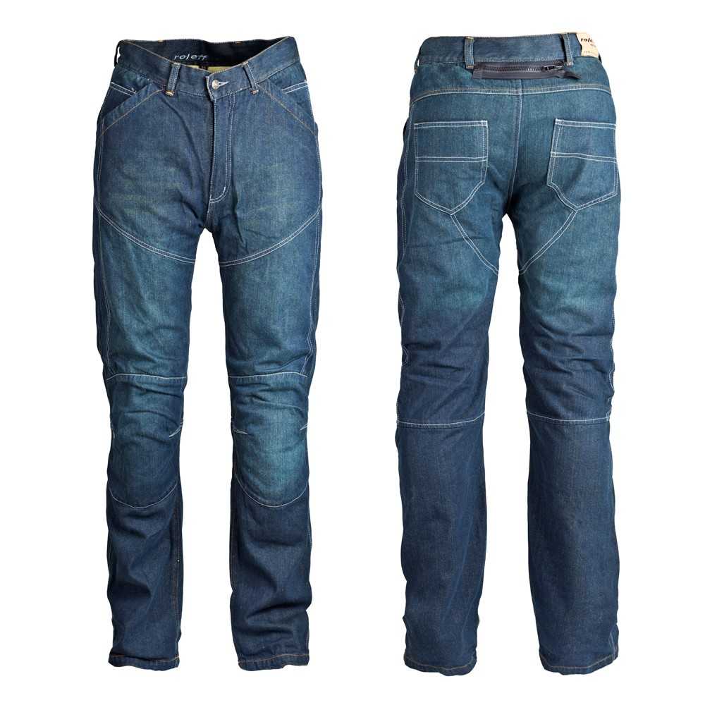 Pánské jeansové moto kalhoty ROLEFF Aramid  modrá  36/XL