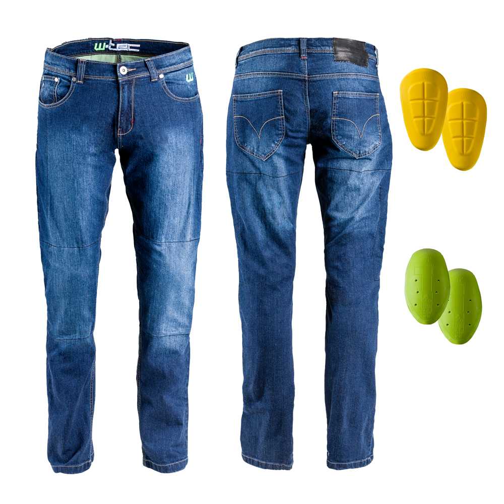 Pánské moto jeansy W-TEC C-2025  modrá  42