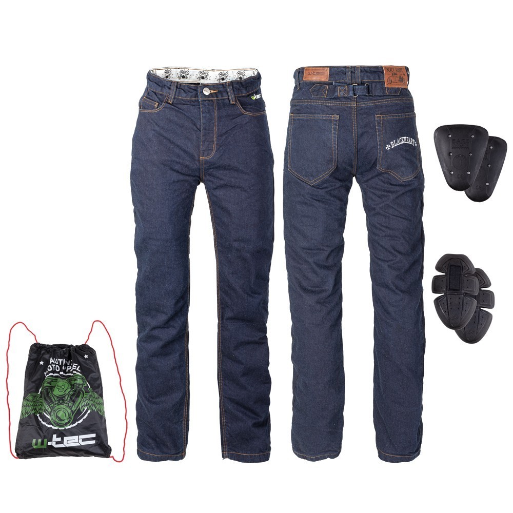 Pánské moto jeansy W-TEC Resoluto  modrá  XXL