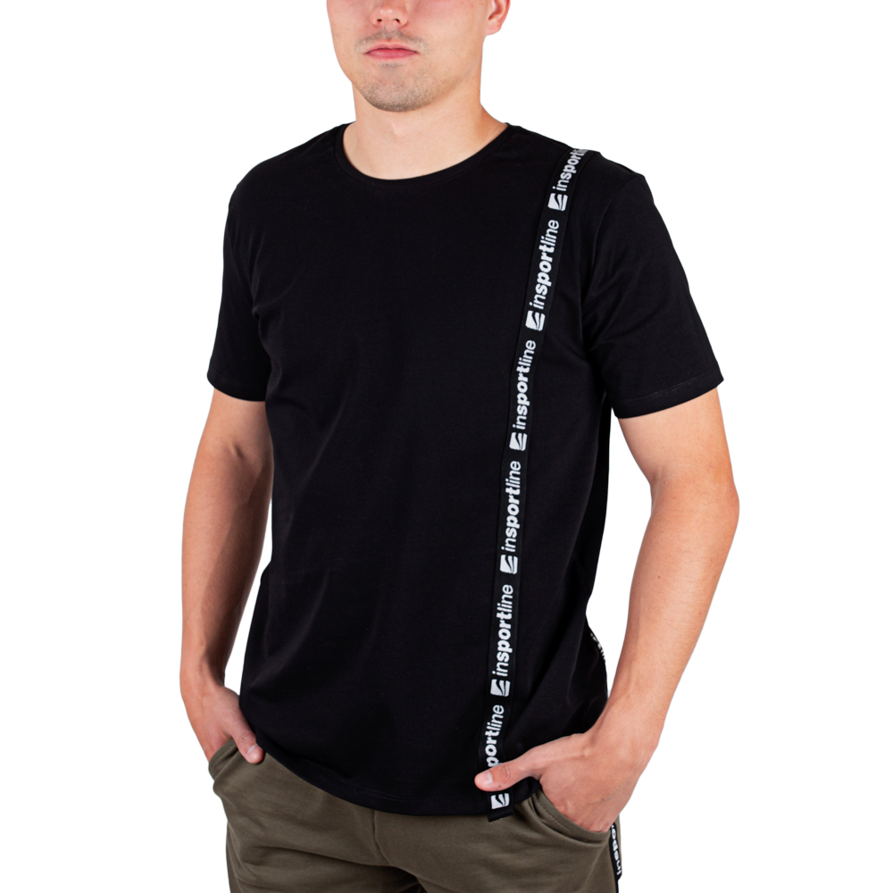 Pánské triko inSPORTline Sidestrap Man  černá  S