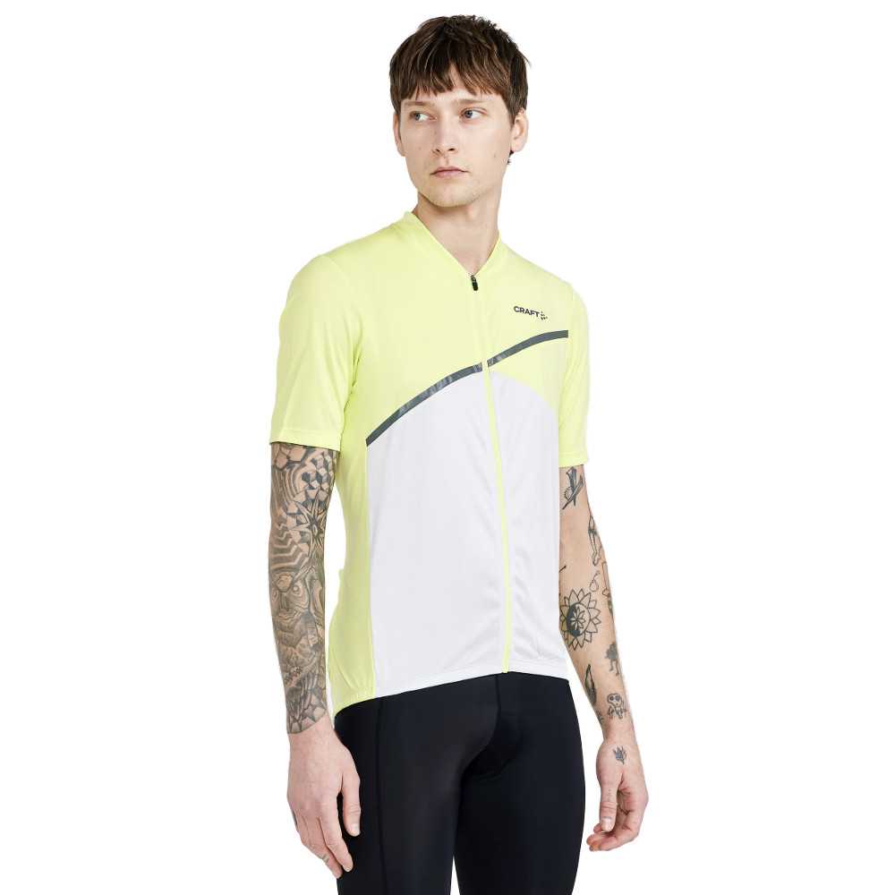 Pánský cyklistický dres CRAFT CORE Endurance Logo  žlutá  L
