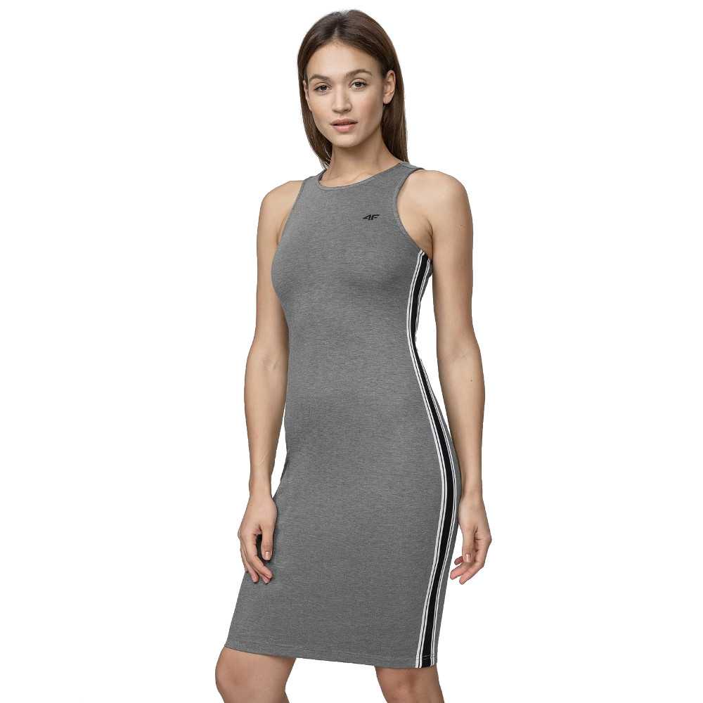 Pletené šaty 4F SUDD012  Middle Grey Melange  S