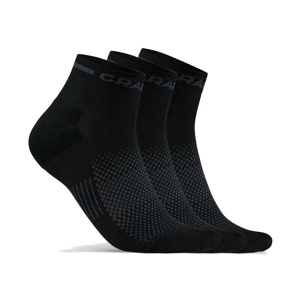 Ponožky CRAFT CORE Dry Mid 3 páry  černá  34-36