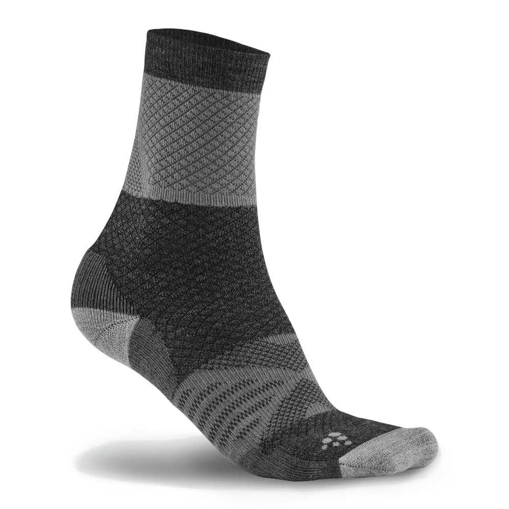 Ponožky CRAFT XC  Warm  bílá s černou  34-36