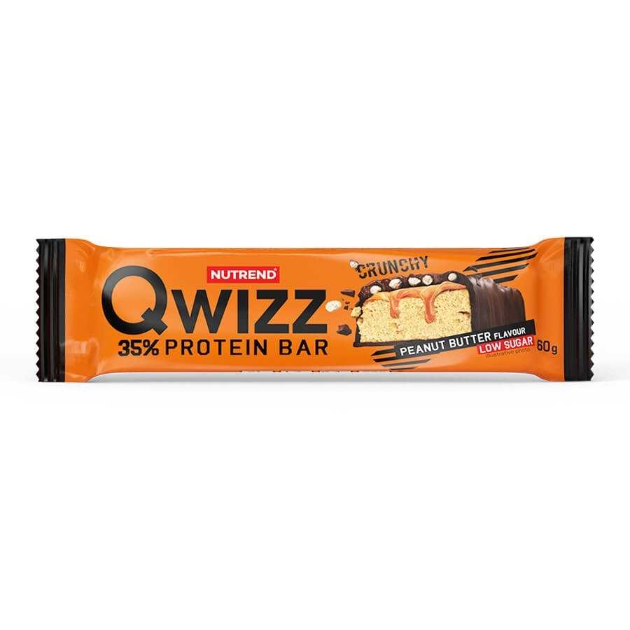 Proteinová tyčinka Nutrend Qwizz Protein Bar 60g  arašídové máslo