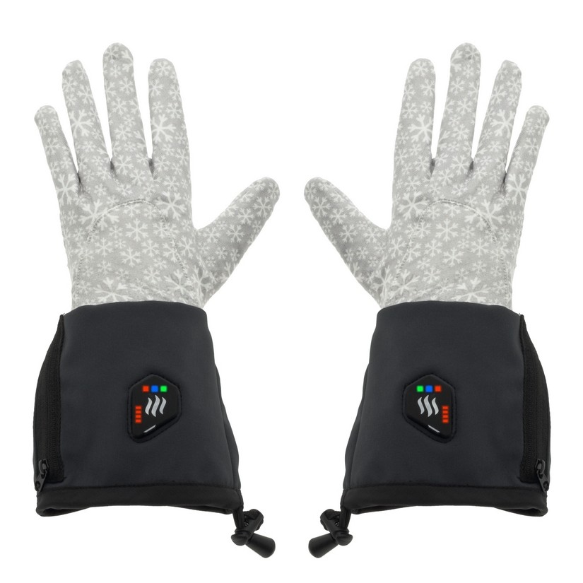Univerzální vyhřívané rukavice Glovii GEG  černo-šedá  L-XL