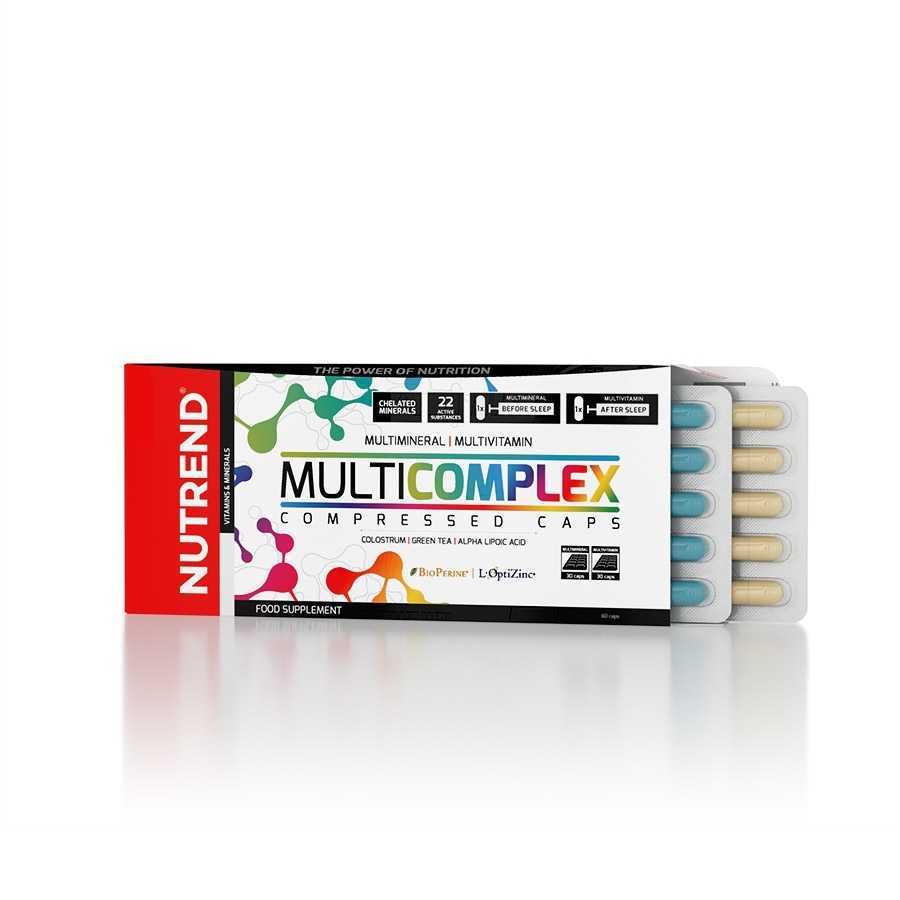 Vitamíny a minerály Nutrend Multicomplex Compressed Caps 60 kapsl
