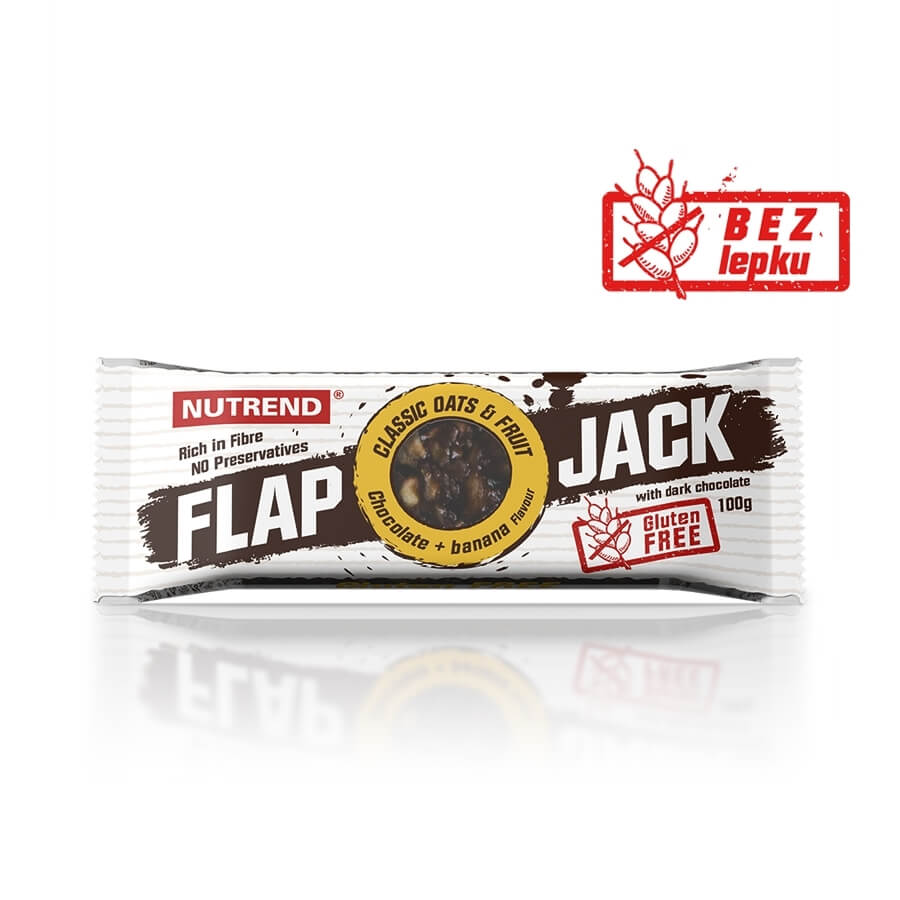 Tyčinka Nutrend FlapJack GLUTEN FREE 100g  švestka+lískový ořech