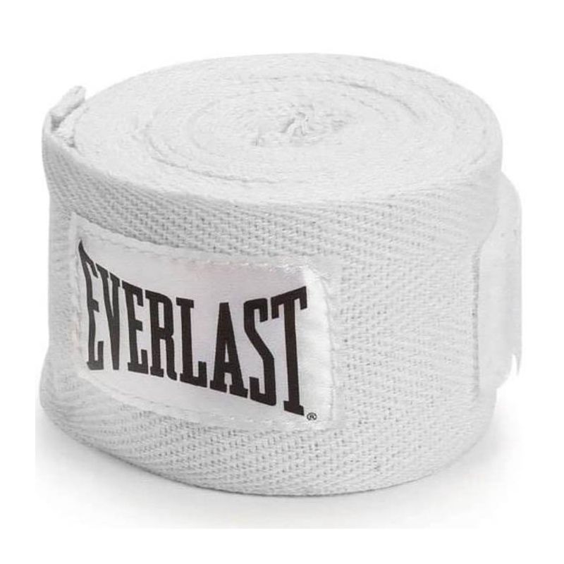 Boxerské bandáže Everlast Handwraps 300 cm  bílá