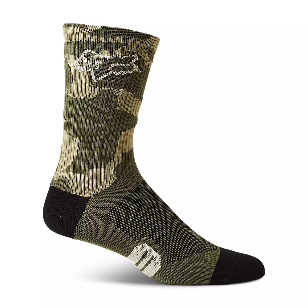 Cyklo ponožky FOX 6" Ranger Sock  Green Camo  L/XL (43-45)
