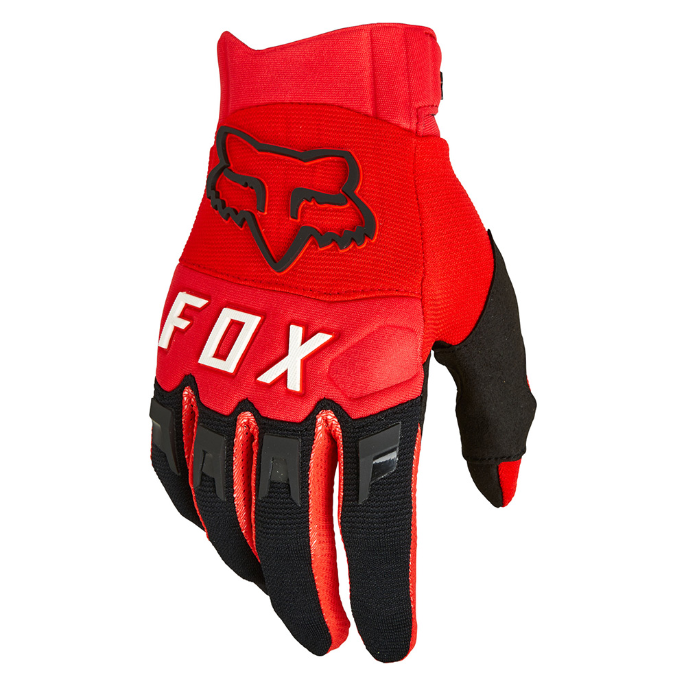 Motokrosové rukavice FOX Dirtpaw Fluo Red MX22  fluo červená  L