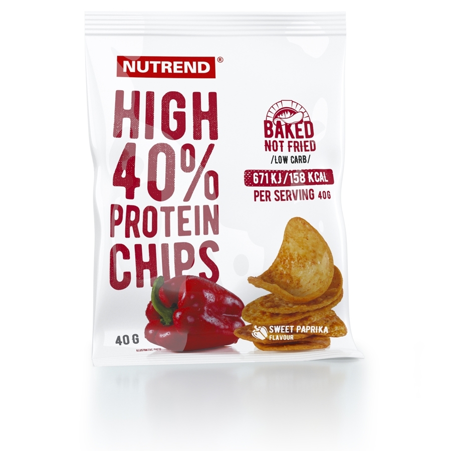 Proteinové chipsy Nutrend High Protein Chips 40g  sůl