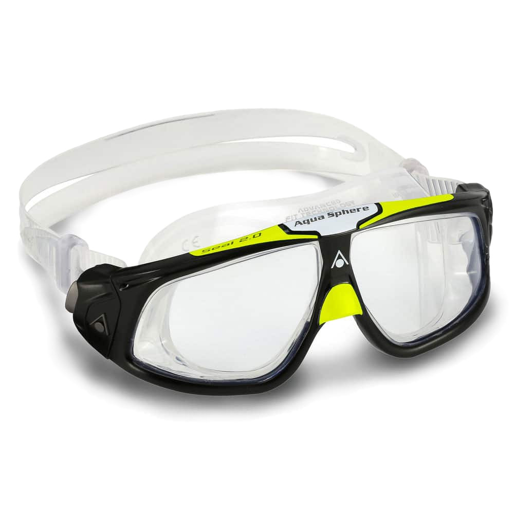 Pánské plavecké brýle Aqua Sphere Seal 2.0 čirá skla  černá-lime
