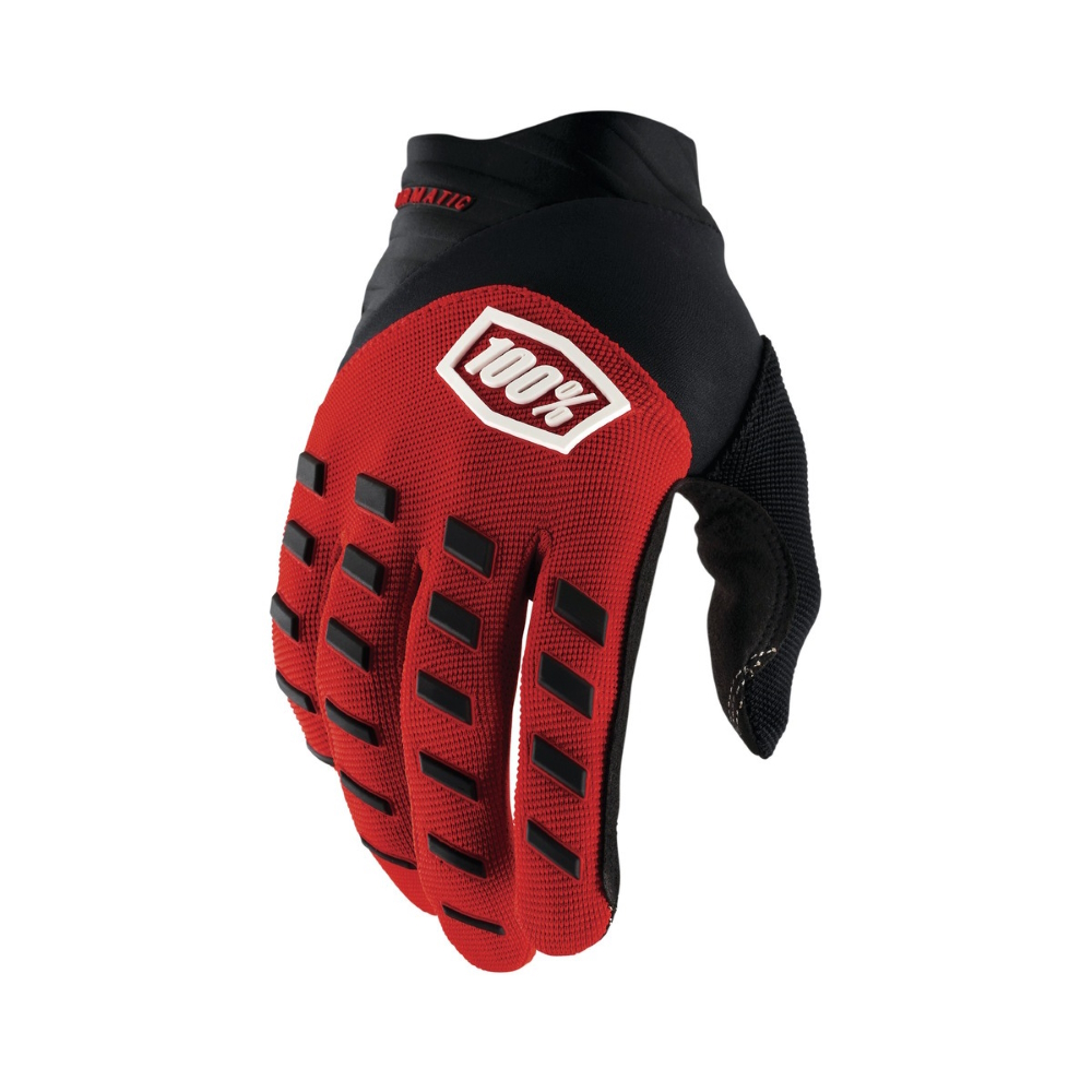 Motokrosové rukavice 100% Airmatic červená/černá  červená/černá  L