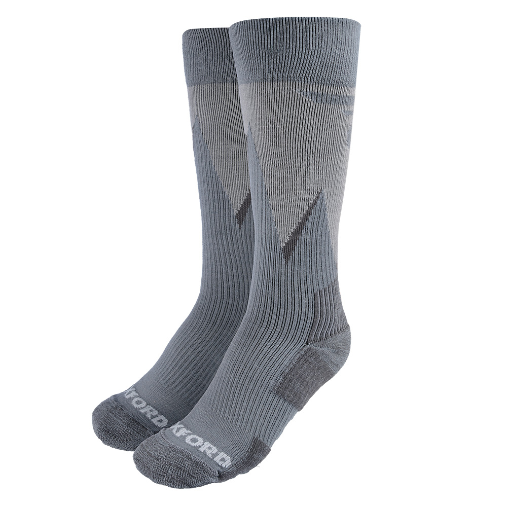 Kompresní ponožky z merino vlny Oxford Oxsocks šedé  šedá