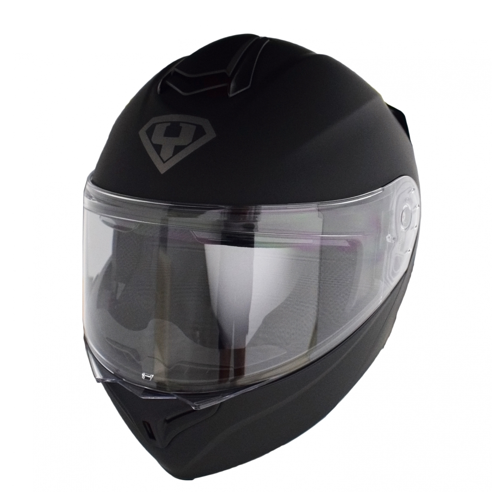 Moto helma Yohe 938 Double Visor  matně černá  S (55-56)