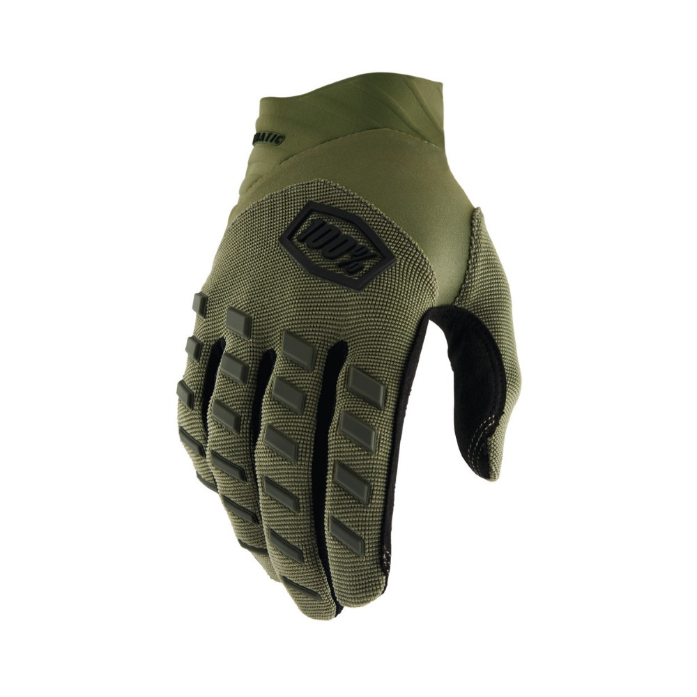 Motokrosové rukavice 100% Airmatic army zelená  army zelená  M