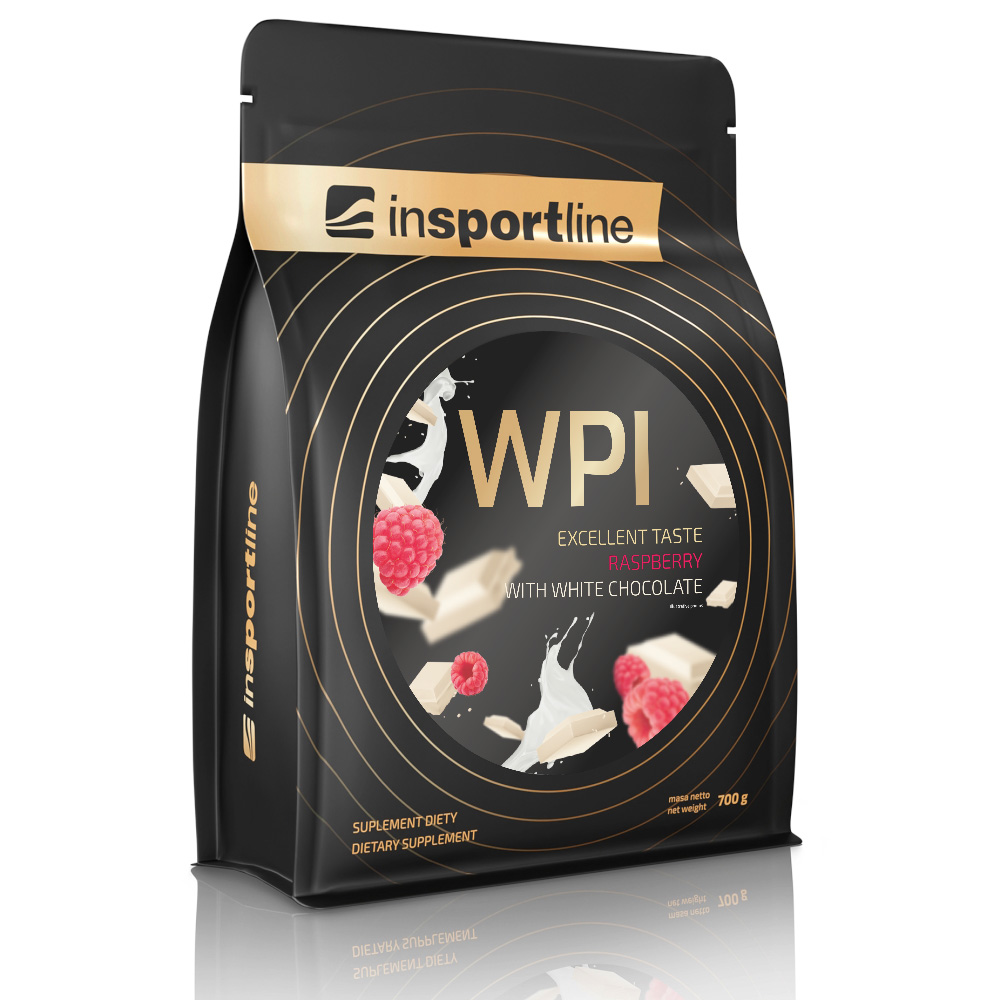 Doplněk stravy inSPORTline WPI Protein příchuť malina s bílou čokoládou 700g
