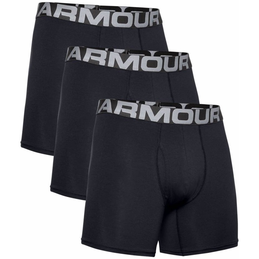 Boxerky Under Armour Charged Cotton 6in 3ks  Black  L