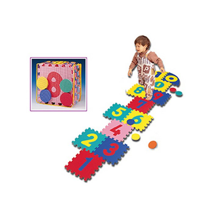 Dětská puzzle podložka Spartan 12+4ks 30x30x1